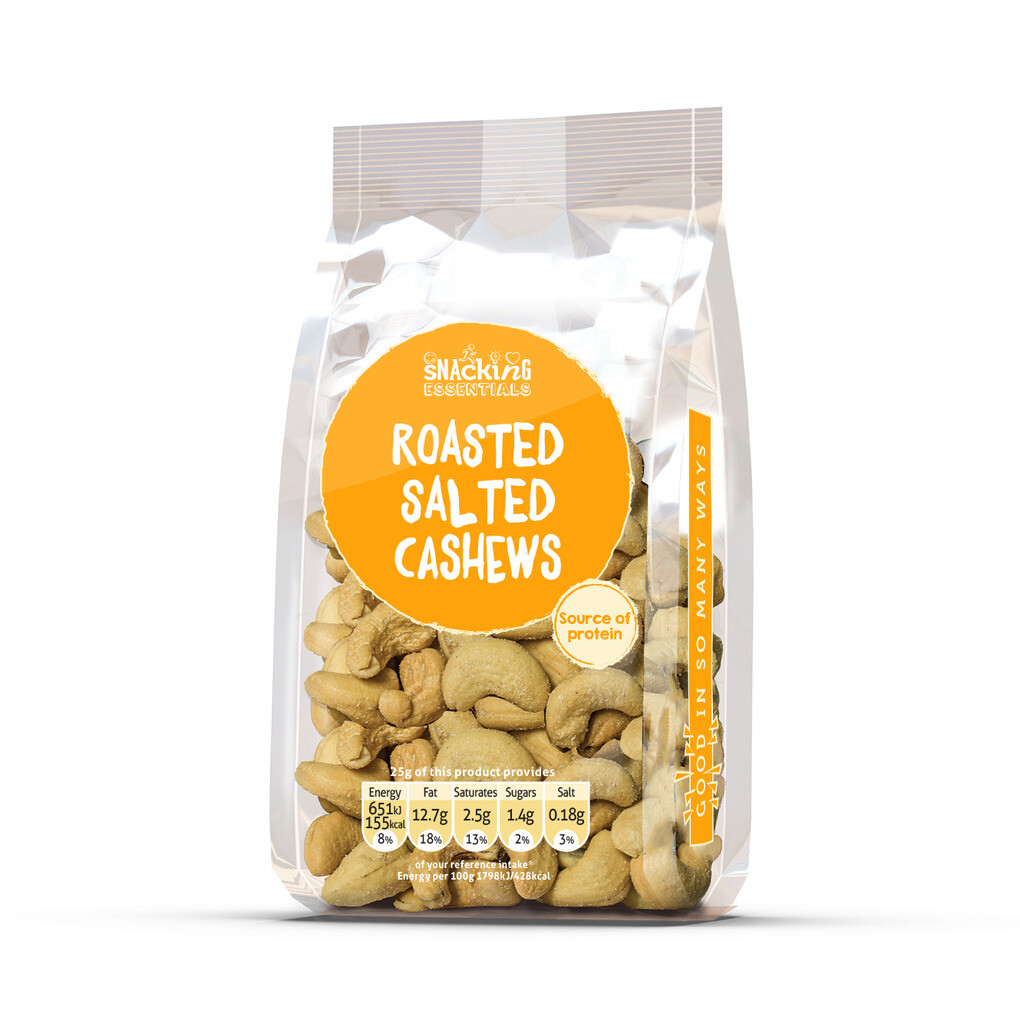 Roasted and Salted Cashews - Snacking Essentials